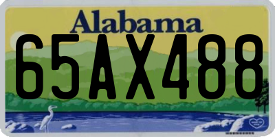 AL license plate 65AX488