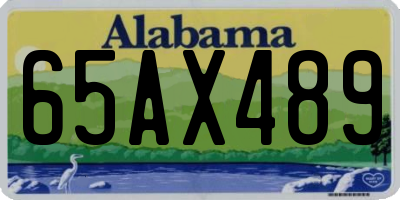 AL license plate 65AX489