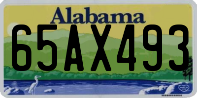 AL license plate 65AX493
