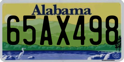 AL license plate 65AX498