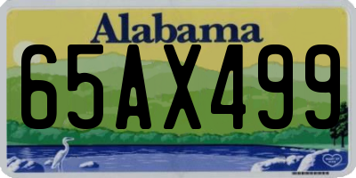 AL license plate 65AX499