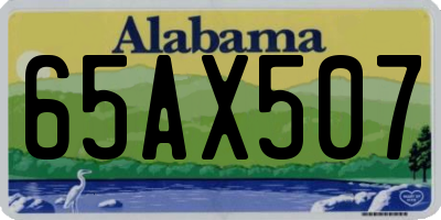 AL license plate 65AX507