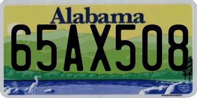 AL license plate 65AX508
