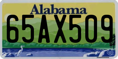 AL license plate 65AX509
