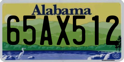 AL license plate 65AX512