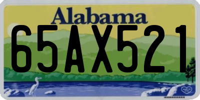 AL license plate 65AX521