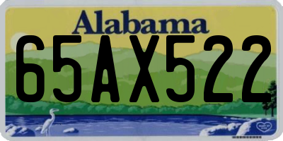 AL license plate 65AX522