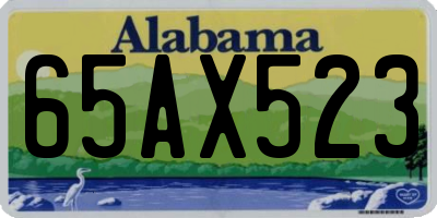 AL license plate 65AX523