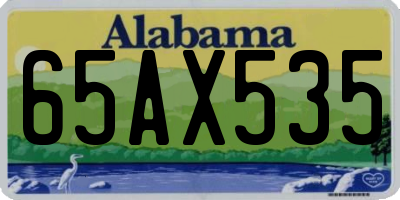 AL license plate 65AX535