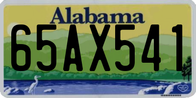 AL license plate 65AX541