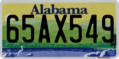 AL license plate 65AX549