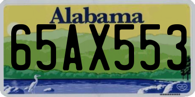 AL license plate 65AX553