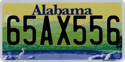 AL license plate 65AX556