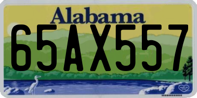 AL license plate 65AX557