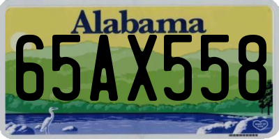 AL license plate 65AX558