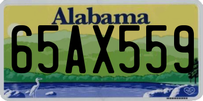 AL license plate 65AX559