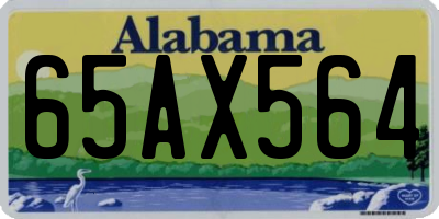 AL license plate 65AX564