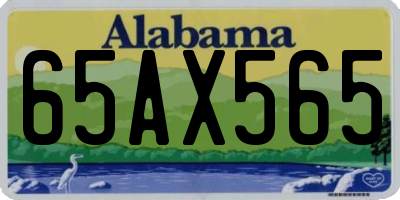 AL license plate 65AX565