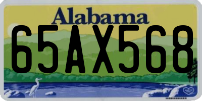 AL license plate 65AX568
