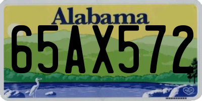 AL license plate 65AX572