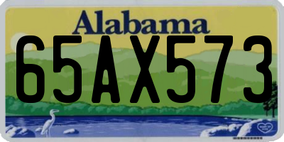 AL license plate 65AX573