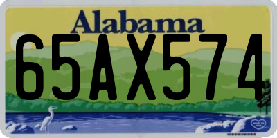 AL license plate 65AX574