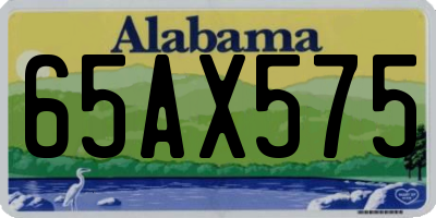 AL license plate 65AX575