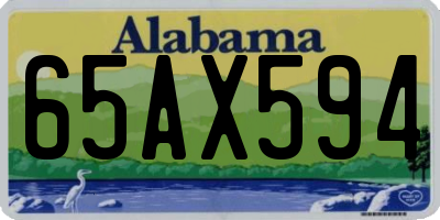 AL license plate 65AX594