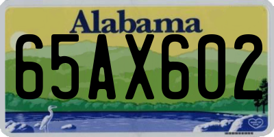 AL license plate 65AX602