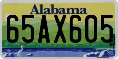 AL license plate 65AX605