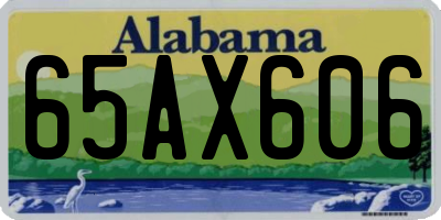 AL license plate 65AX606