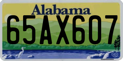 AL license plate 65AX607