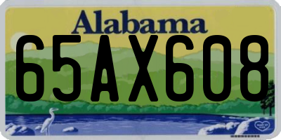 AL license plate 65AX608