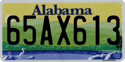 AL license plate 65AX613
