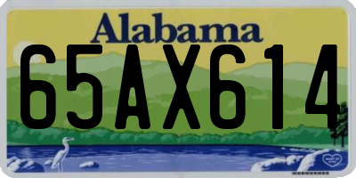 AL license plate 65AX614