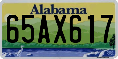 AL license plate 65AX617
