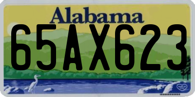 AL license plate 65AX623