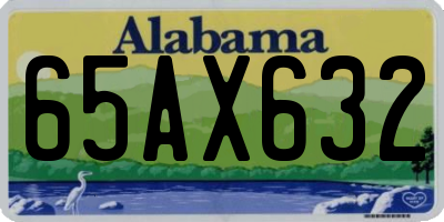 AL license plate 65AX632