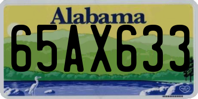 AL license plate 65AX633