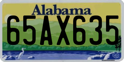 AL license plate 65AX635