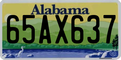 AL license plate 65AX637