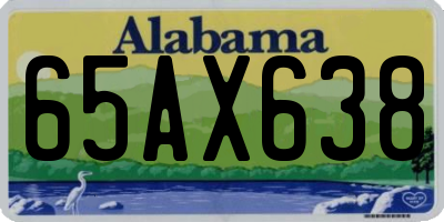 AL license plate 65AX638