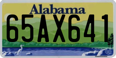 AL license plate 65AX641