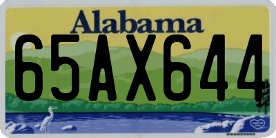 AL license plate 65AX644