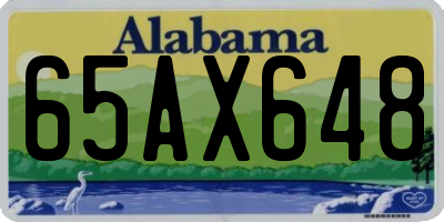 AL license plate 65AX648