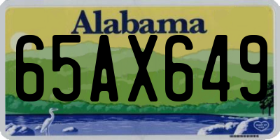 AL license plate 65AX649
