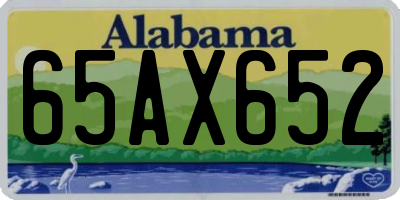 AL license plate 65AX652