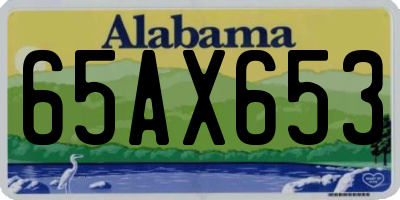 AL license plate 65AX653
