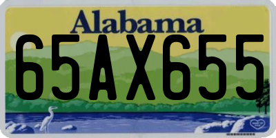 AL license plate 65AX655