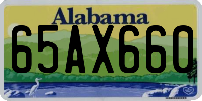 AL license plate 65AX660